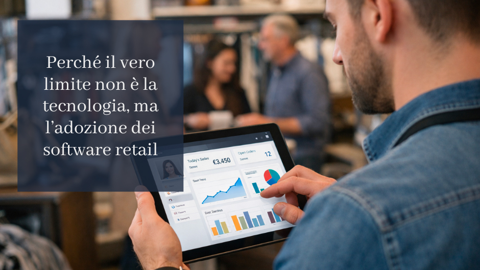Perché il vero limite non è la tecnologia, ma l’adozione dei software retail