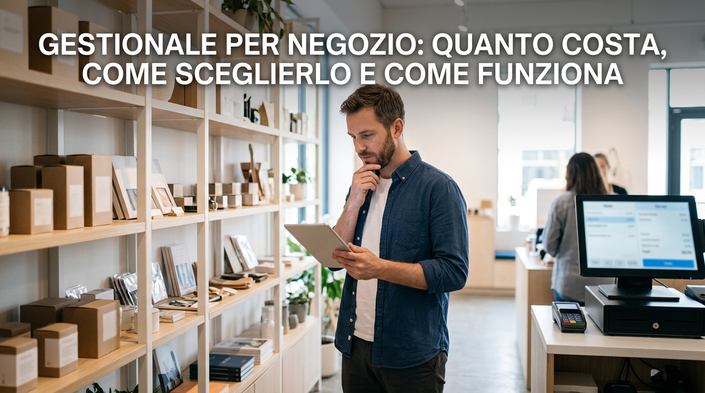 Gestionale per negozio: quanto costa, come sceglierlo e come funziona